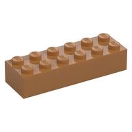 Brick 2 x 6 — Medium Nougat