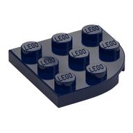 Plate Round Corner 3 x 3 — Dark Blue