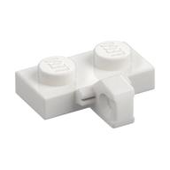 Hinge Plate 1 x 2 Locking with 1 Finger on Side, without Groove — White