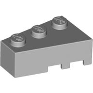 Brick Wedged, Angled 3 x 2 Left — Light Bluish Gray