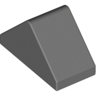 Slope 45° 2 x 1 Double with Inside Stud Holder — Dark Bluish Gray
