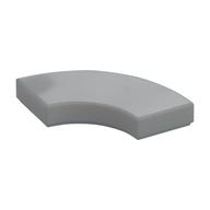 Tile 2 x 2 Curved, Macaroni — Light Bluish Gray