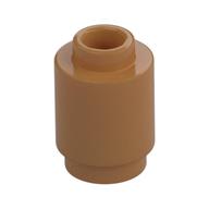 Brick Round 1 x 1 Open Stud — Medium Nougat