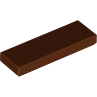 Tile 1 x 3 — Reddish Brown