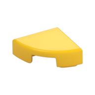 Tile Round 1 x 1 Quarter — Yellow