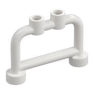 Bar 1 x 4 x 2 with Studs — White