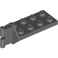Hinge Plate 2 x 4 with Articulated Joint - Male — Dark Bluish Gray