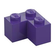 Brick 2 x 2 Corner — Dark Purple