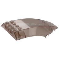 Windscreen 10 x 6 x 2 Curved — Trans-Brown