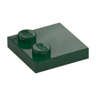 Plate Special 2 x 2 with Only 2 studs — Dark Green