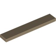 Tile 1 x 6 with Groove — Dark Tan