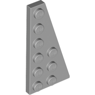 Wedge Plate 6 x 3 Right — Light Bluish Gray
