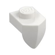 Plate Special 1 x 1 with Vertical Tooth — White