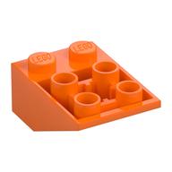 Slope Inverted 33° 3 x 2, Connections between Studs, Ovoid Bottom Pin — Orange