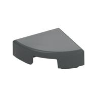Tile Round 1 x 1 Quarter — Dark Bluish Gray