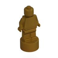 Minifig Trophy Statuette — Pearl Gold