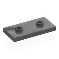 Plate Special 2 x 4 with Groove and Two Center Studs (Jumper) — Dark Bluish Gray