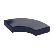 Tile 2 x 2 Curved, Macaroni — Dark Blue