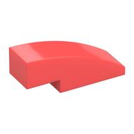 Brick Curved 3 x 1 No Studs — Coral
