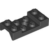 Wheel Arch, Mudguard 2 x 4 Studded with Hole — Black
