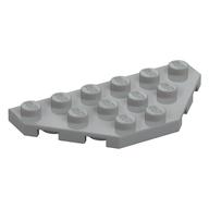 Wedge Plate 3 x 6 Cut Corners — Light Bluish Gray