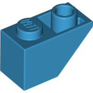 Slope Inverted 45° 2 x 1 — Dark Azure