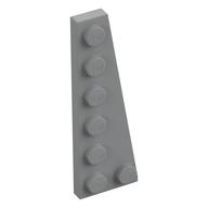Wedge Plate 6 x 2 Right — Light Bluish Gray