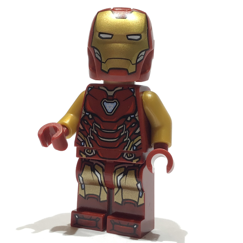 Iron Man - Mark 85 Armor, Large Helmet Visor, Thin Red Markings on Torso