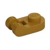 Plate Special 1 x 1 Rounded with Handle — Pearl Gold