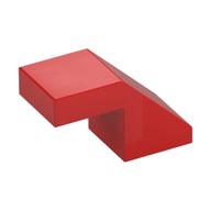 Slope 45° 2 x 1 with 2/3 Inverted Cutout and no stud — Red