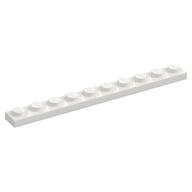 Plate 1 x 10 — White