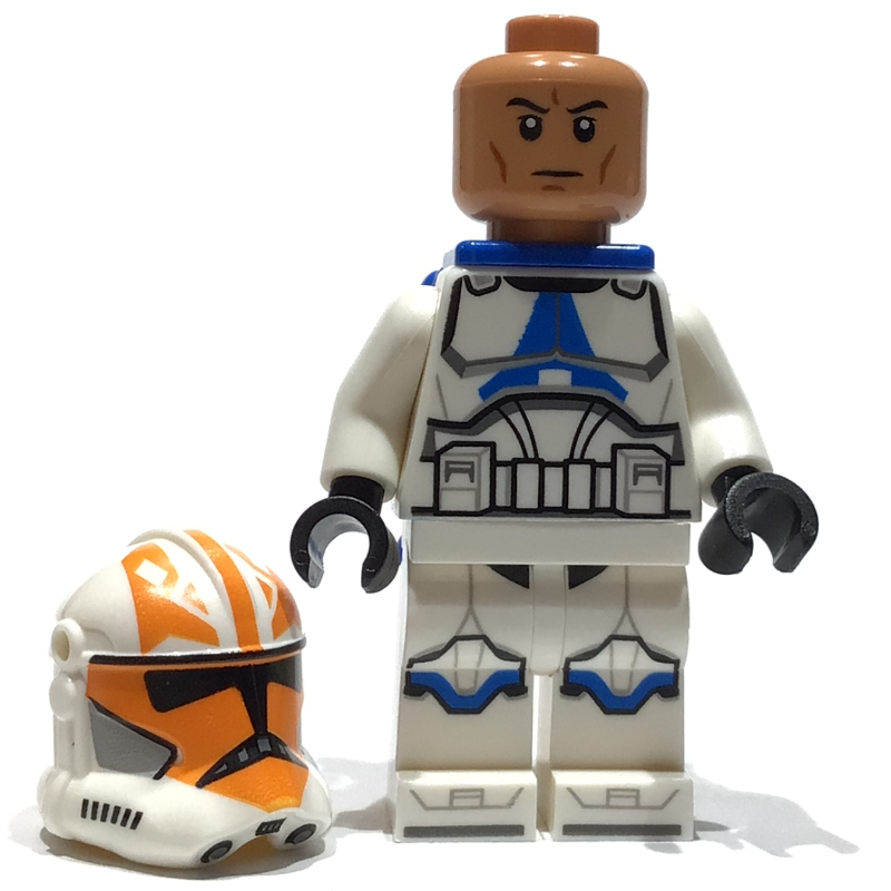 Clone Trooper, 501st Legion, 332nd Company (Phase 2) - Helmet with Holes and Togruta Markings, Blue Jet Pack
