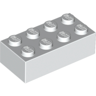 Brick 2 x 4 — White
