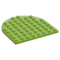 Plate 8 x 8 with Rounded End — Lime