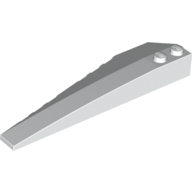 Brick Wedged, Curved 10 x 3 Right — White