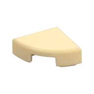 Tile Round 1 x 1 Quarter — Tan