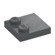 Plate Special 2 x 2 with Only 2 studs — Dark Bluish Gray