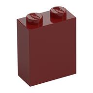 Brick 1 x 2 x 2 with Inside Stud Holder — Dark Red