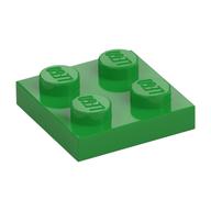 Plate 2 x 2 — Bright Green