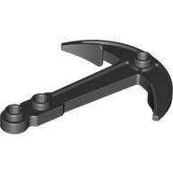 Boat, Anchor - Two Top Holes — Black