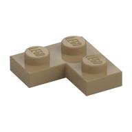 Plate 2 x 2 Corner — Dark Tan