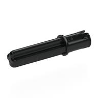 Technic Axle Pin 3L with Friction Ridges Lengthwise and 2L Axle — Black