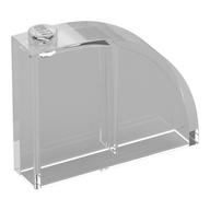 Brick Curved 1 x 4 x 3 — Trans-Clear