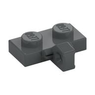 Hinge Plate 1 x 2 Locking with 1 Finger on Side, without Groove — Dark Bluish Gray