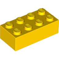 Brick 2 x 4 — Yellow