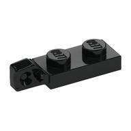 Hinge Plate 1 x 2 Locking with 1 Finger On End, without Groove — Black