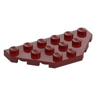 Wedge Plate 3 x 6 Cut Corners — Dark Red