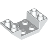 Slope Inverted 45° 4 x 2 Double with 2 x 2 Recessed — White