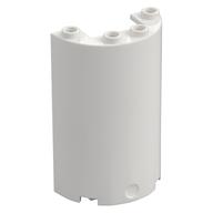 Cylinder Half 2 x 4 x 5 with 1 x 2 cutout — White
