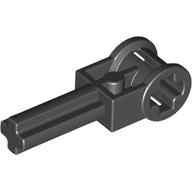 Technic Axle 1.5 with Perpendicular Axle Connector (Technic Pole Reverser Handle) — Black
